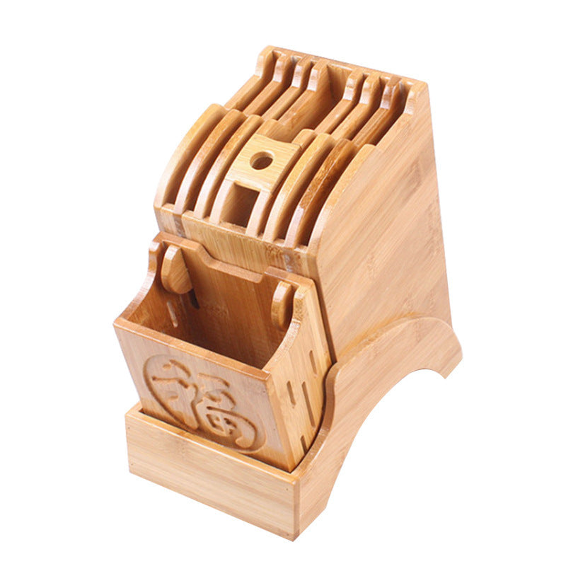 Bamboo Wooden Knife Holder