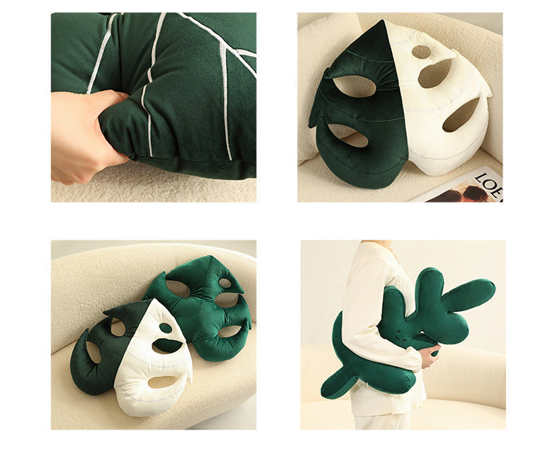 Home Green Plant Pillow